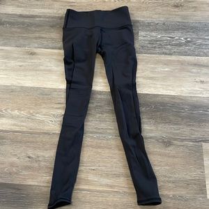 Black lululemon leggings - mesh sides